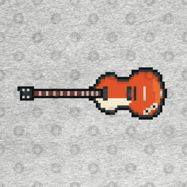 Pixel Violin Lefty Bass Guitar by gkillerb